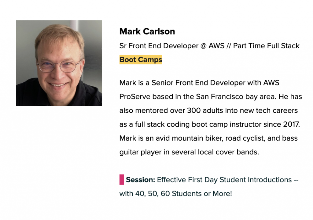 Speaker Bio of Mark Carlson